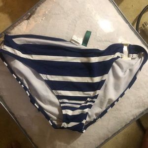Blue and white striped Ralph Lauren bikini bottoms